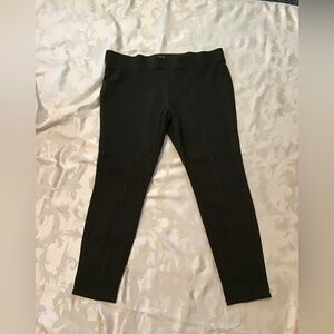 STYLE & CO. Women's Skinny Dark Brown Tapered Flat Waist Stretch Pants 16W